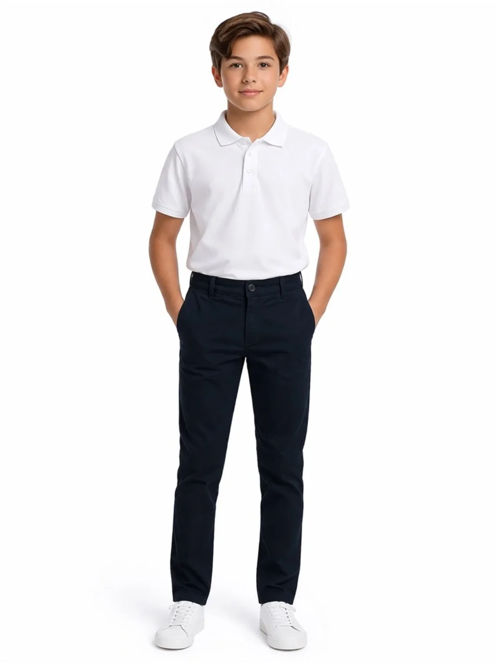 The Children’s Place Boys Navy Chino Pants Size‎ 14 Slim Stretch School NWT